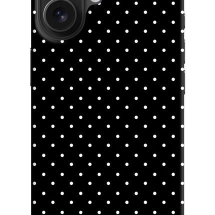 White Dots iPhone 16 Hard Case Back Cover by Casekaro