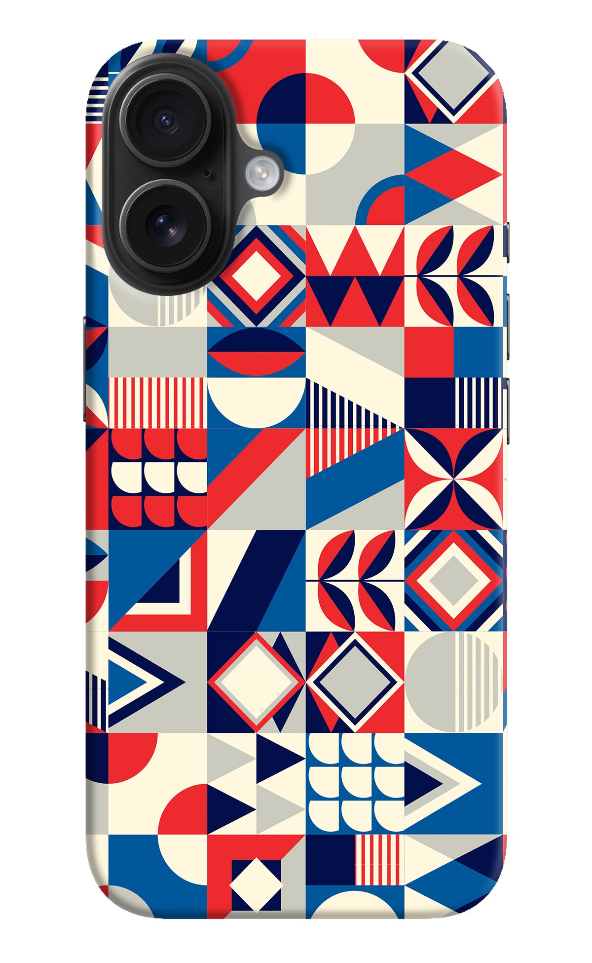 Colorful Pattern iPhone 16 Back Cover