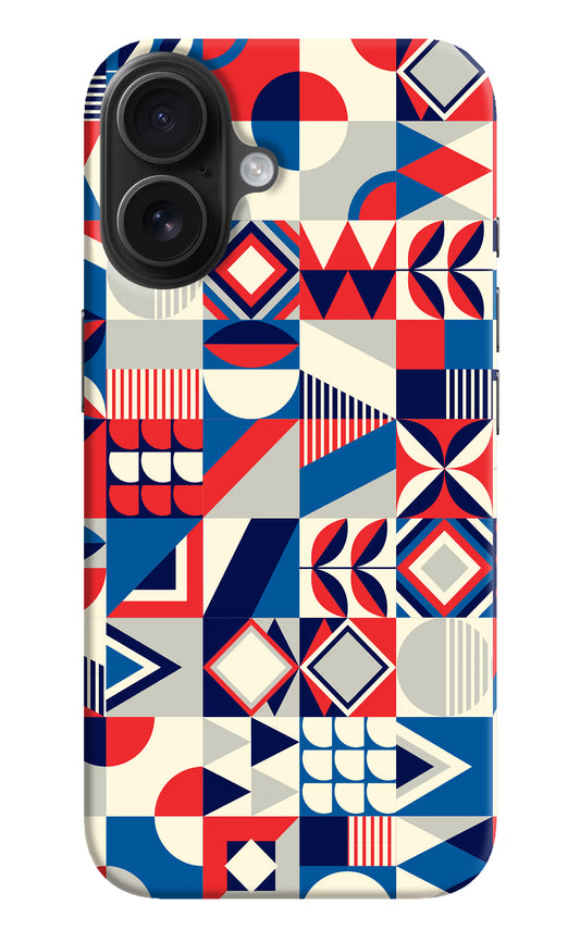 Colorful Pattern iPhone 16 Hard Case Back Cover by Casekaro