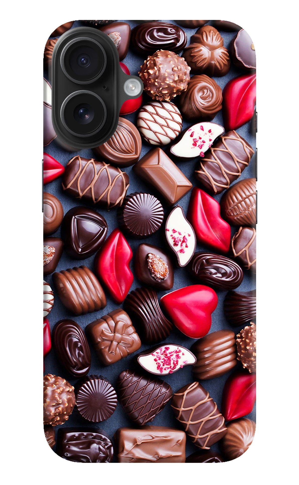 Chocolates iPhone 16 Back Cover