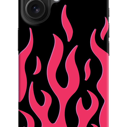Fire Flames iPhone 16 Hard Case Back Cover by Casekaro