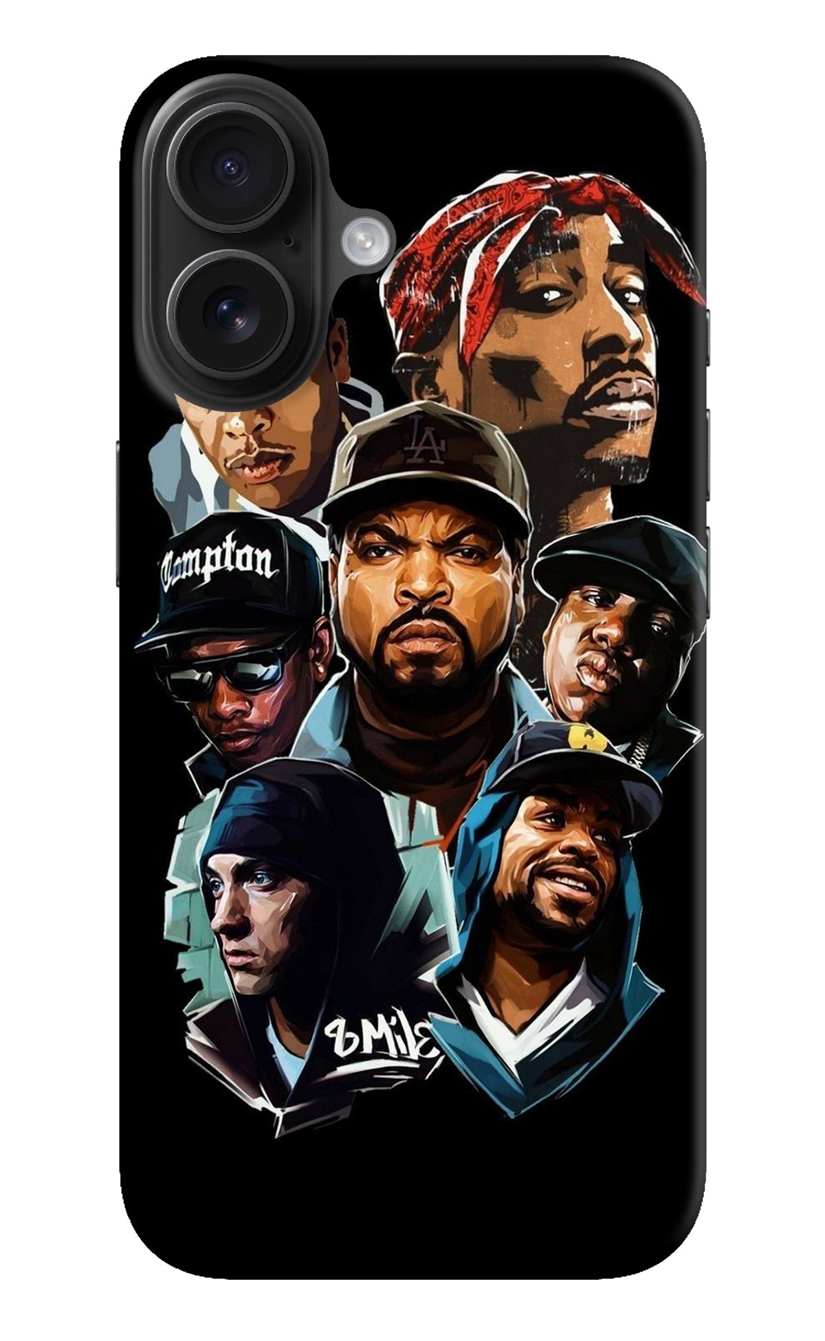 Rappers iPhone 16 Back Cover