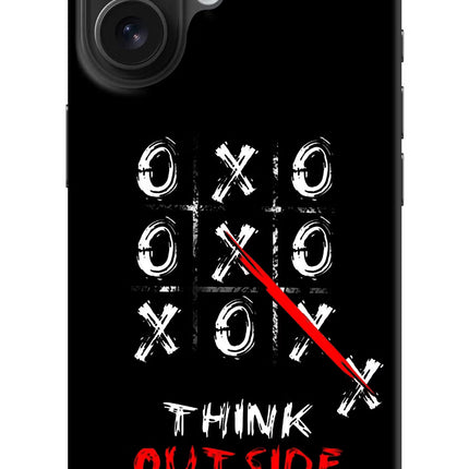Think out of the BOX iPhone 16 Hard Case Back Cover by Casekaro