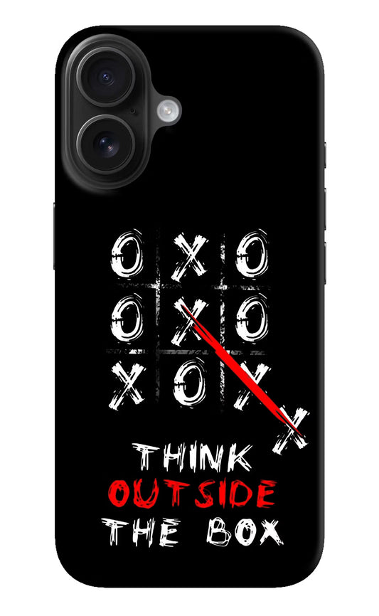 Think out of the BOX iPhone 16 Hard Case Back Cover by Casekaro