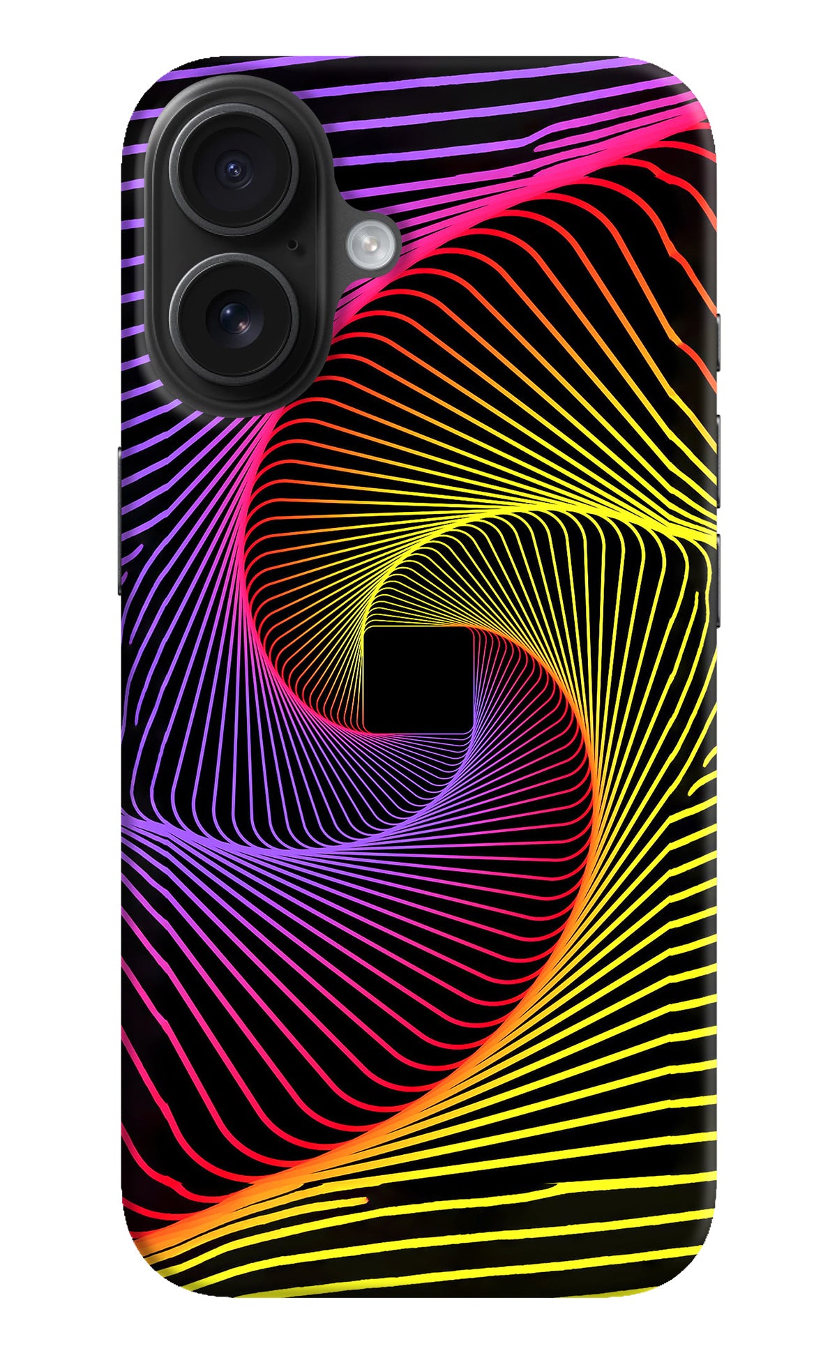 Colorful Strings iPhone 16 Back Cover