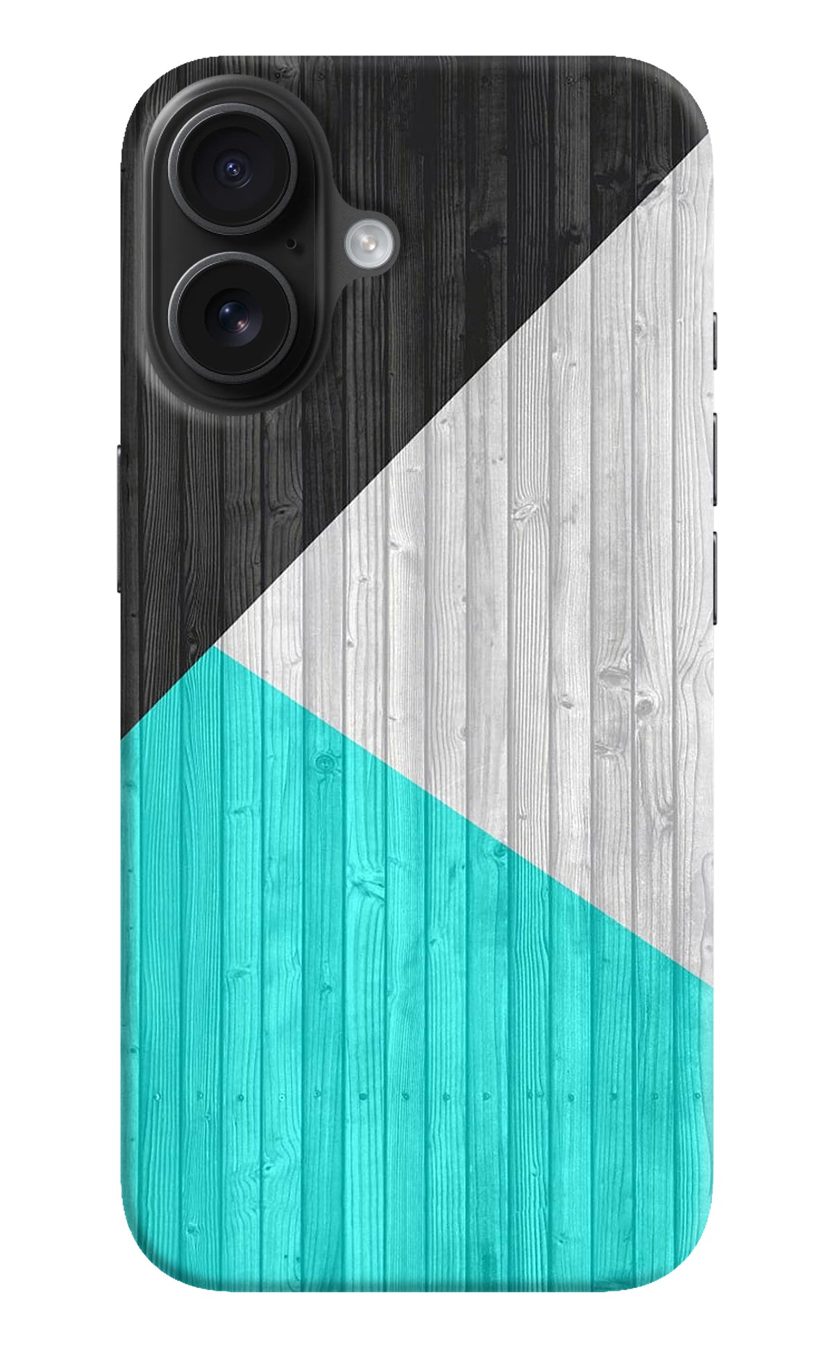 Wooden Abstract iPhone 16 Back Cover