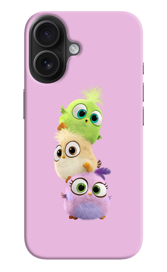 Cute Little Birds iPhone 16 Back Cover