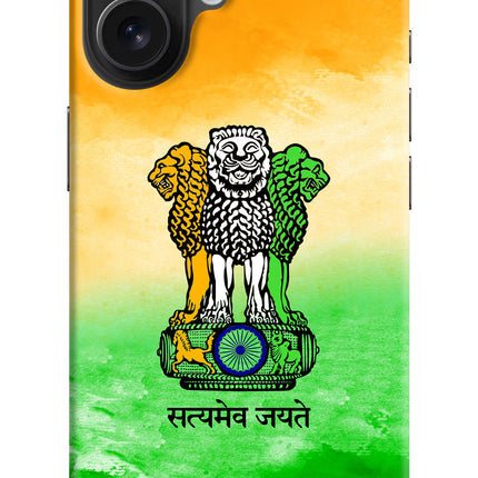 Satyamev Jayate Flag iPhone 16 Hard Case Back Cover by Casekaro