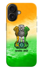 Satyamev Jayate Flag iPhone 16 Hard Case Back Cover by Casekaro