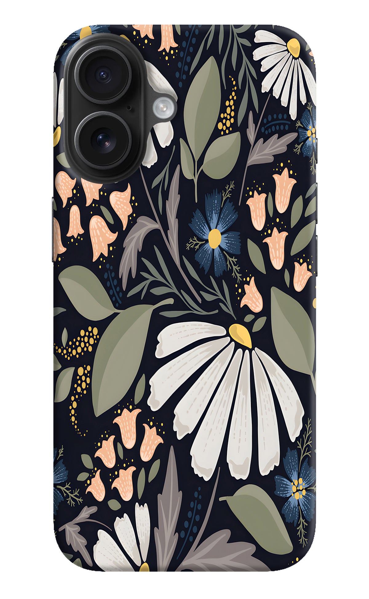 Flowers Art iPhone 16 Back Cover