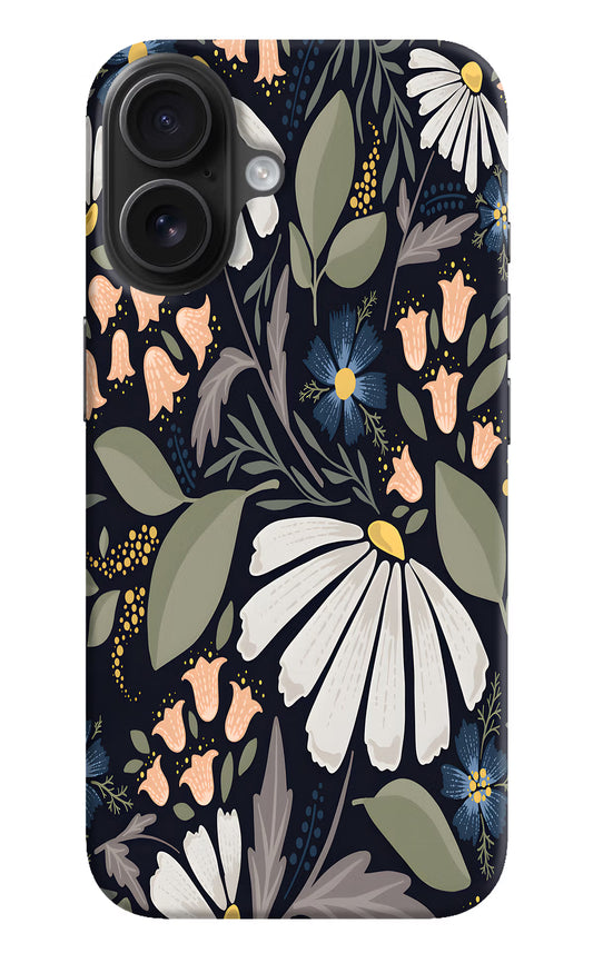 Flowers Art iPhone 16 Hard Case Back Cover by Casekaro