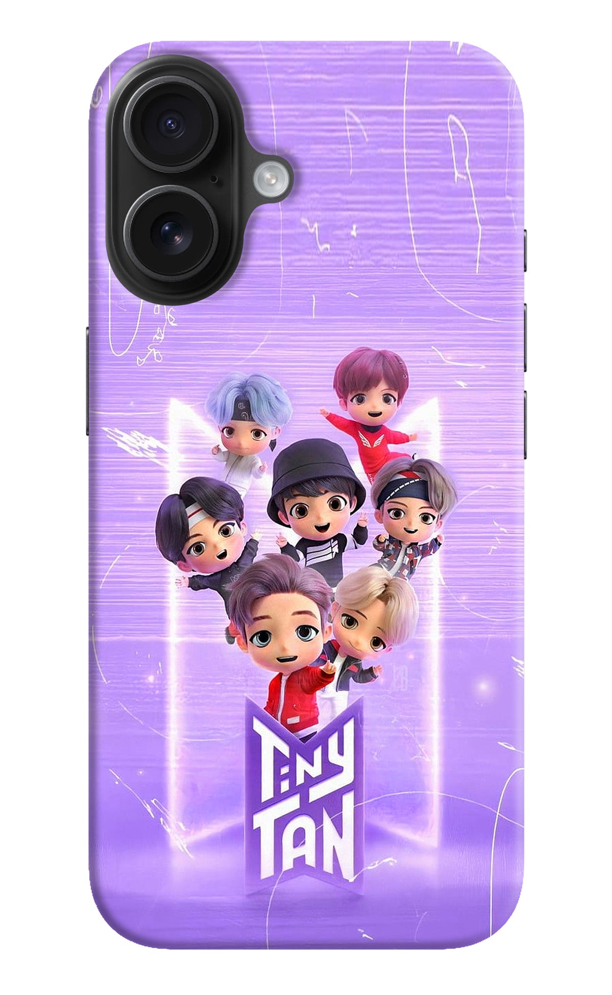 BTS Tiny Tan iPhone 16 Back Cover