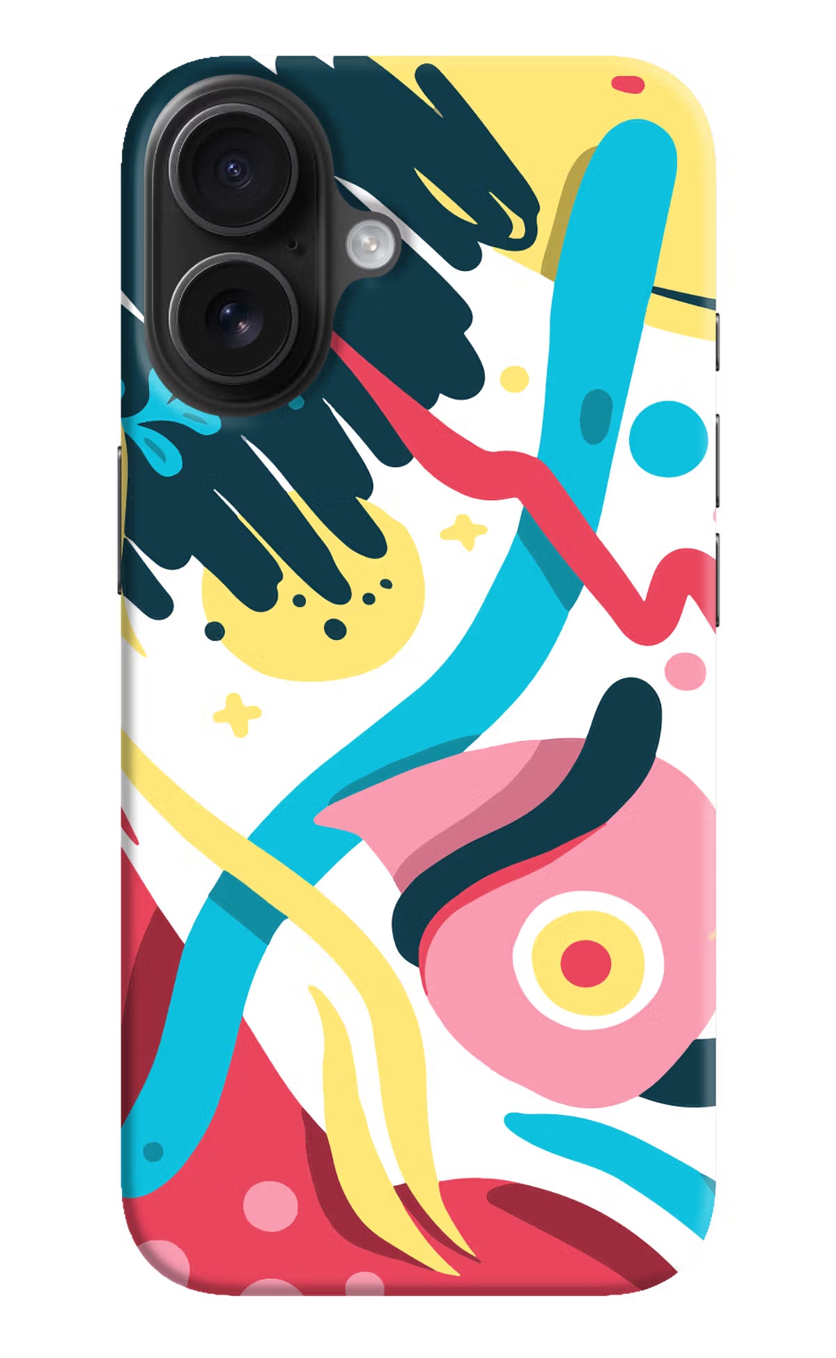 Trippy iPhone 16 Hard Case Back Cover by Casekaro