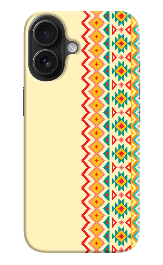 Ethnic Seamless iPhone 16 Hard Case Back Cover by Casekaro