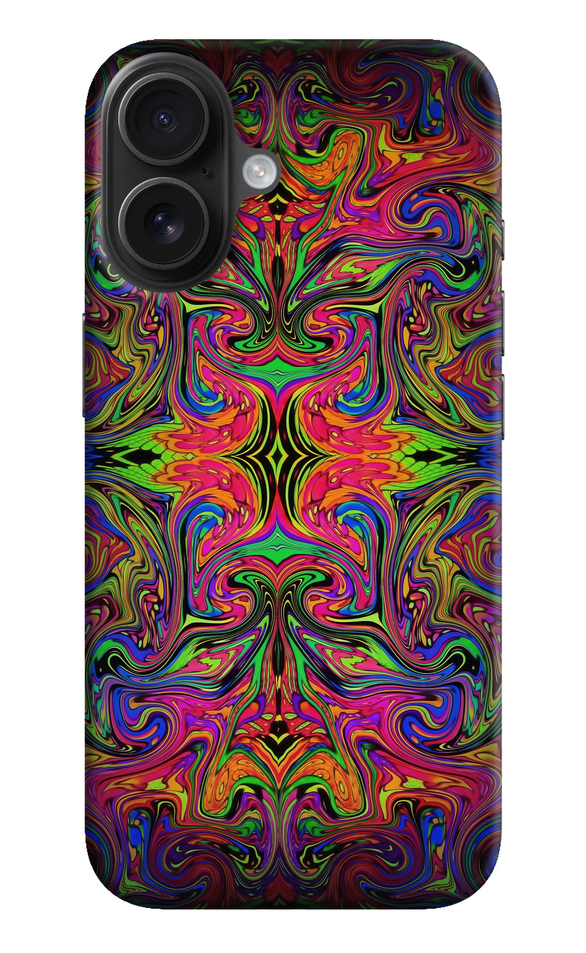 Psychedelic Art iPhone 16 Back Cover