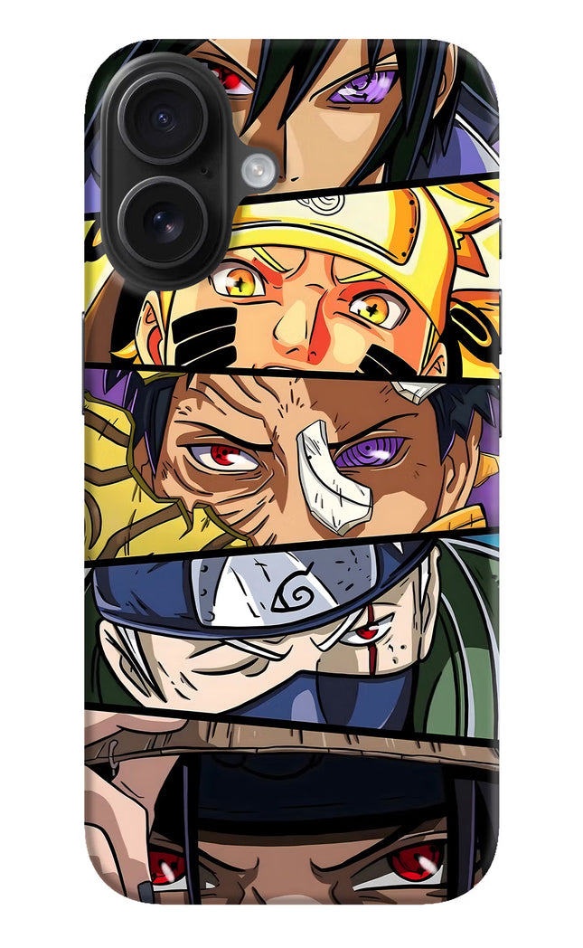 Naruto Character iPhone 16 Hard Case Back Cover by Casekaro