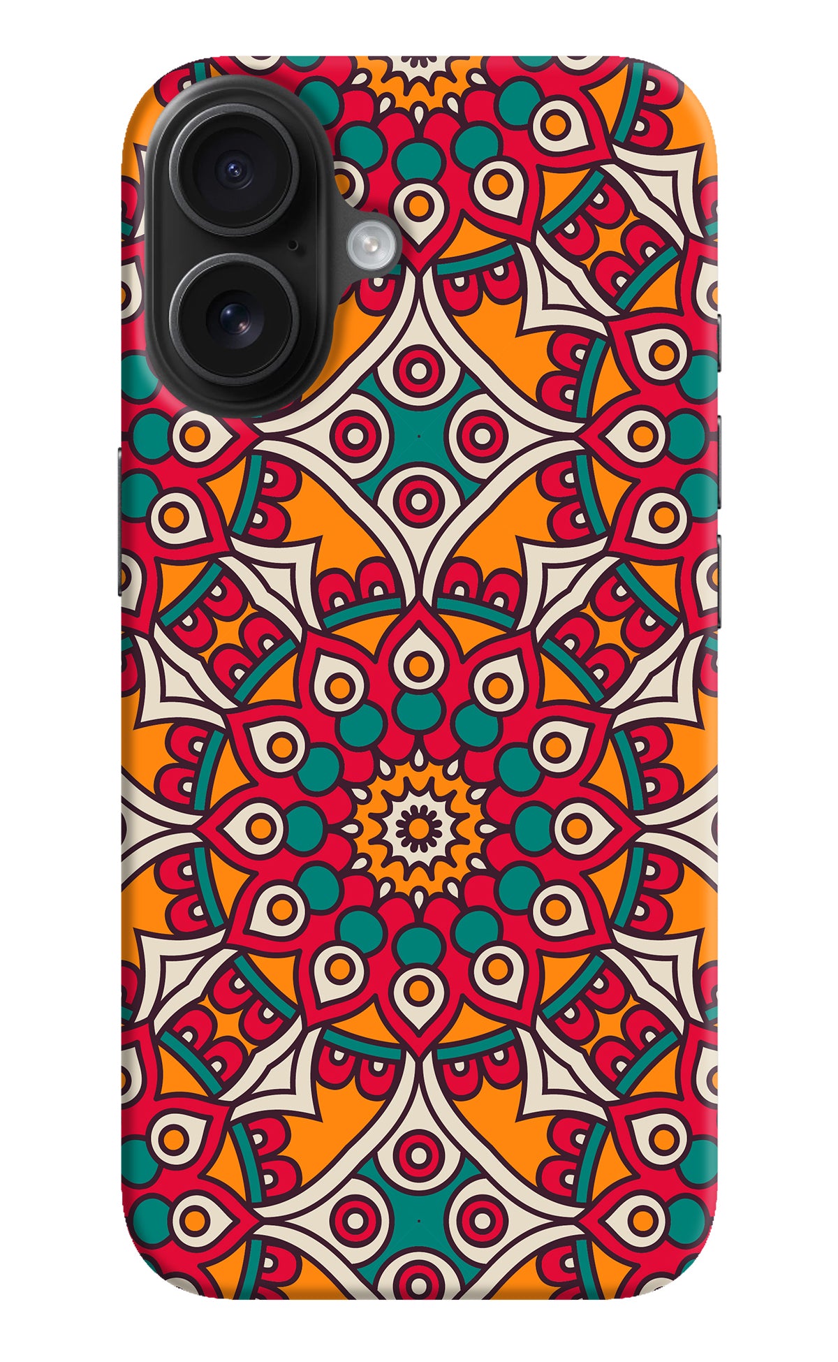 Mandala Art iPhone 16 Back Cover