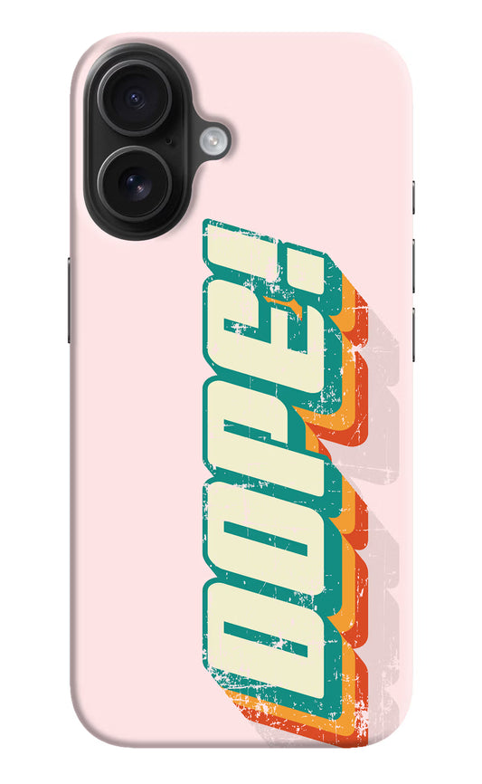 Dope iPhone 16 Hard Case Back Cover by Casekaro