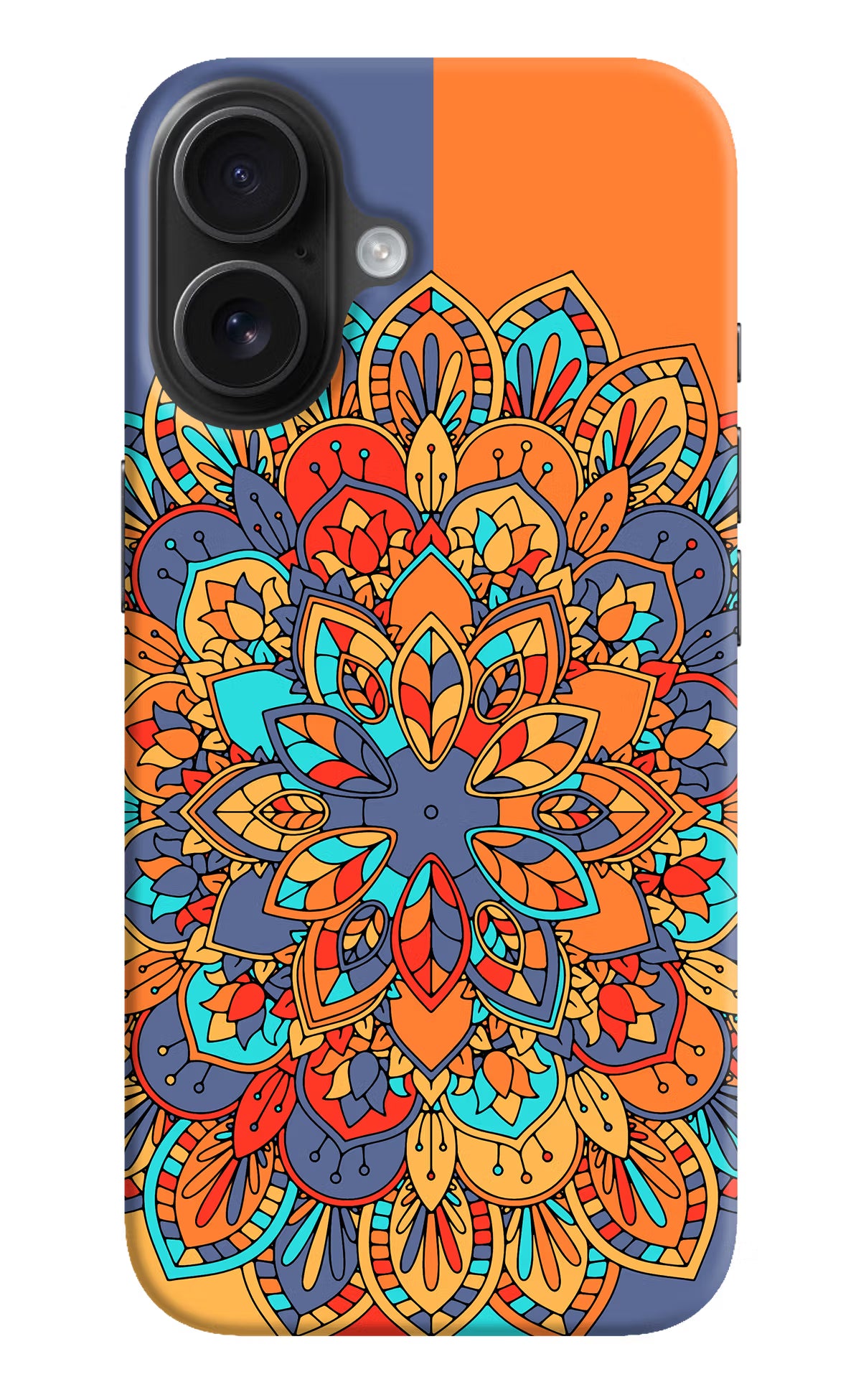 Color Mandala iPhone 16 Hard Case Back Cover by Casekaro