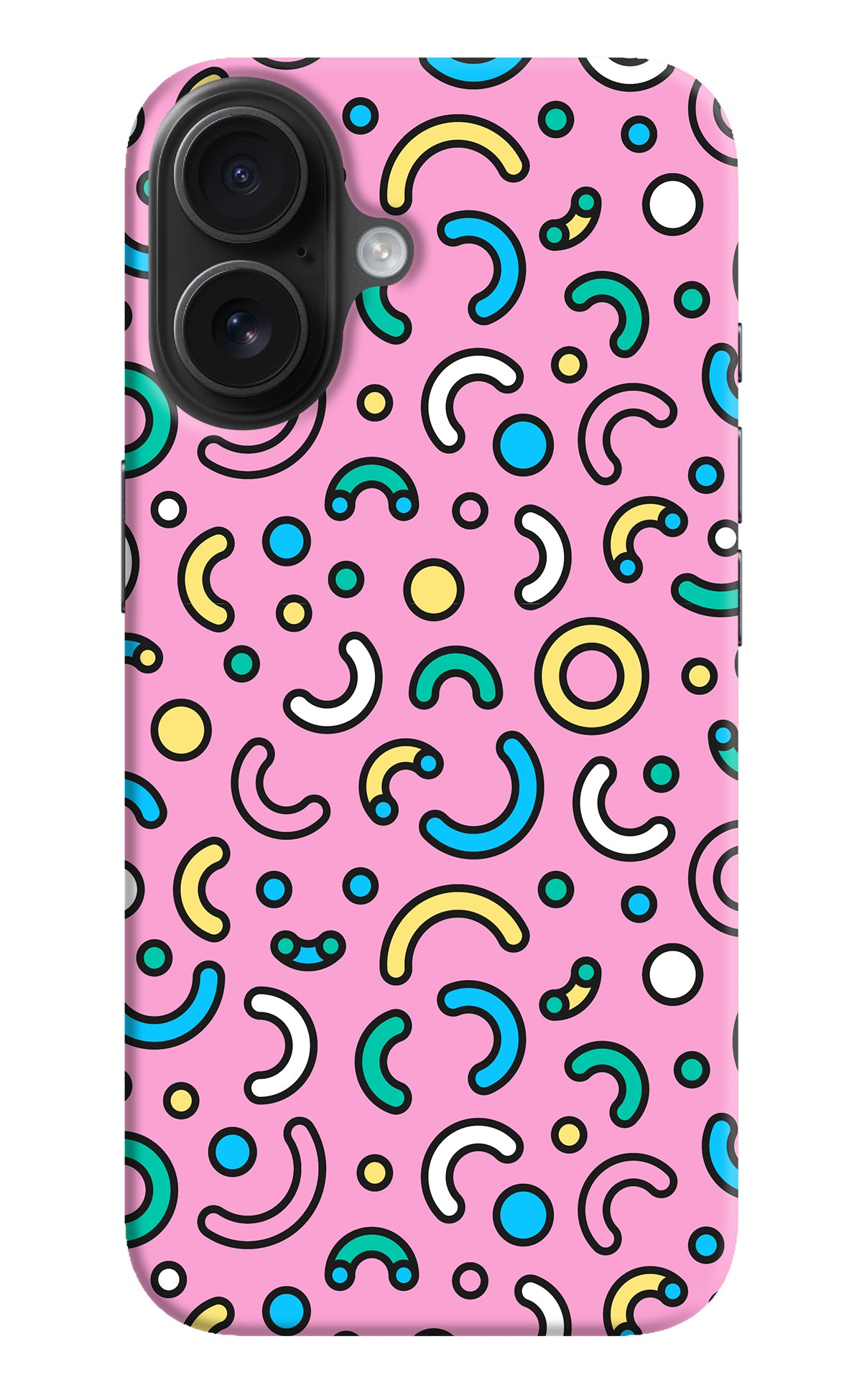 Memphis Design iPhone 16 Back Cover