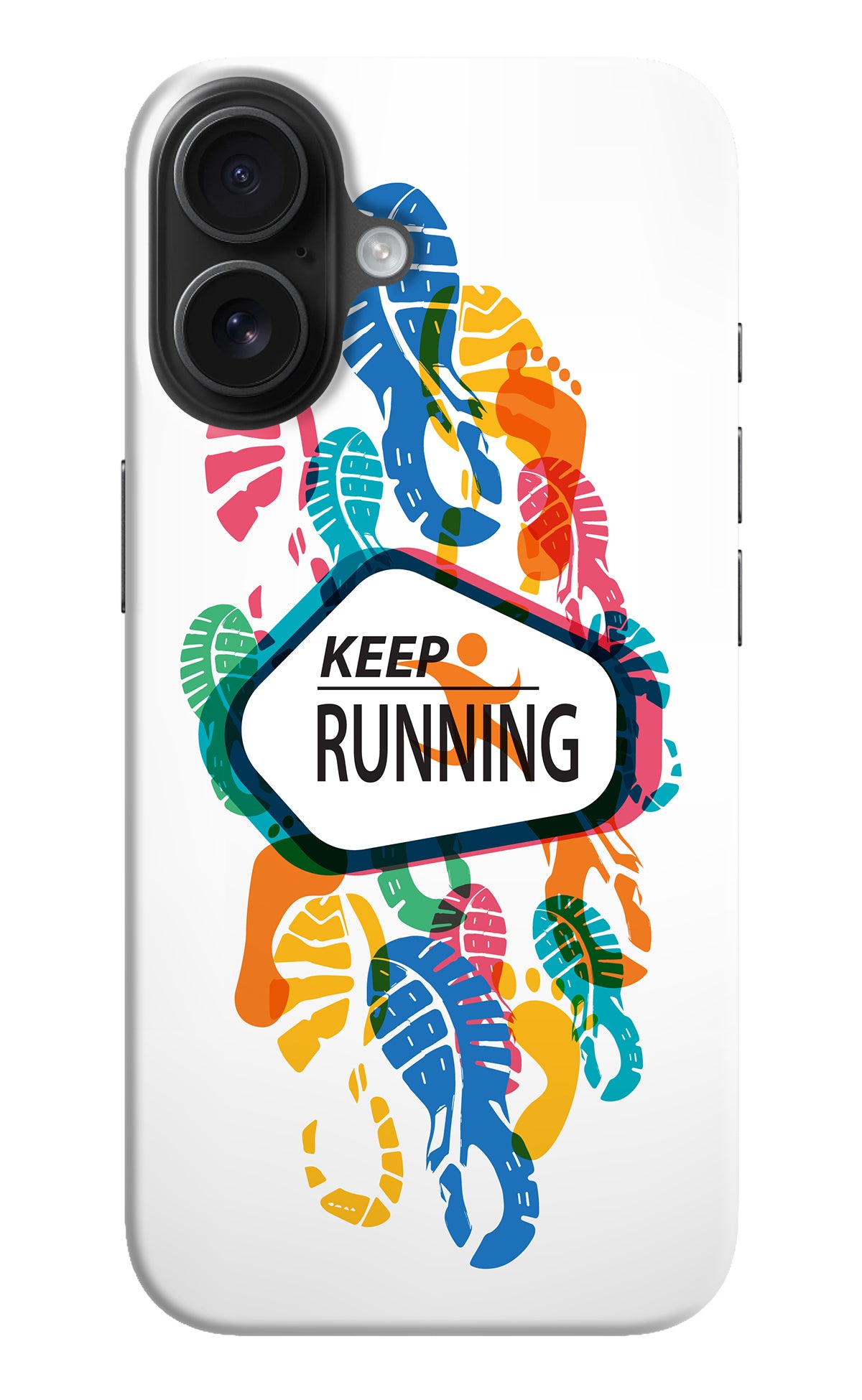 Keep Running iPhone 16 Back Cover