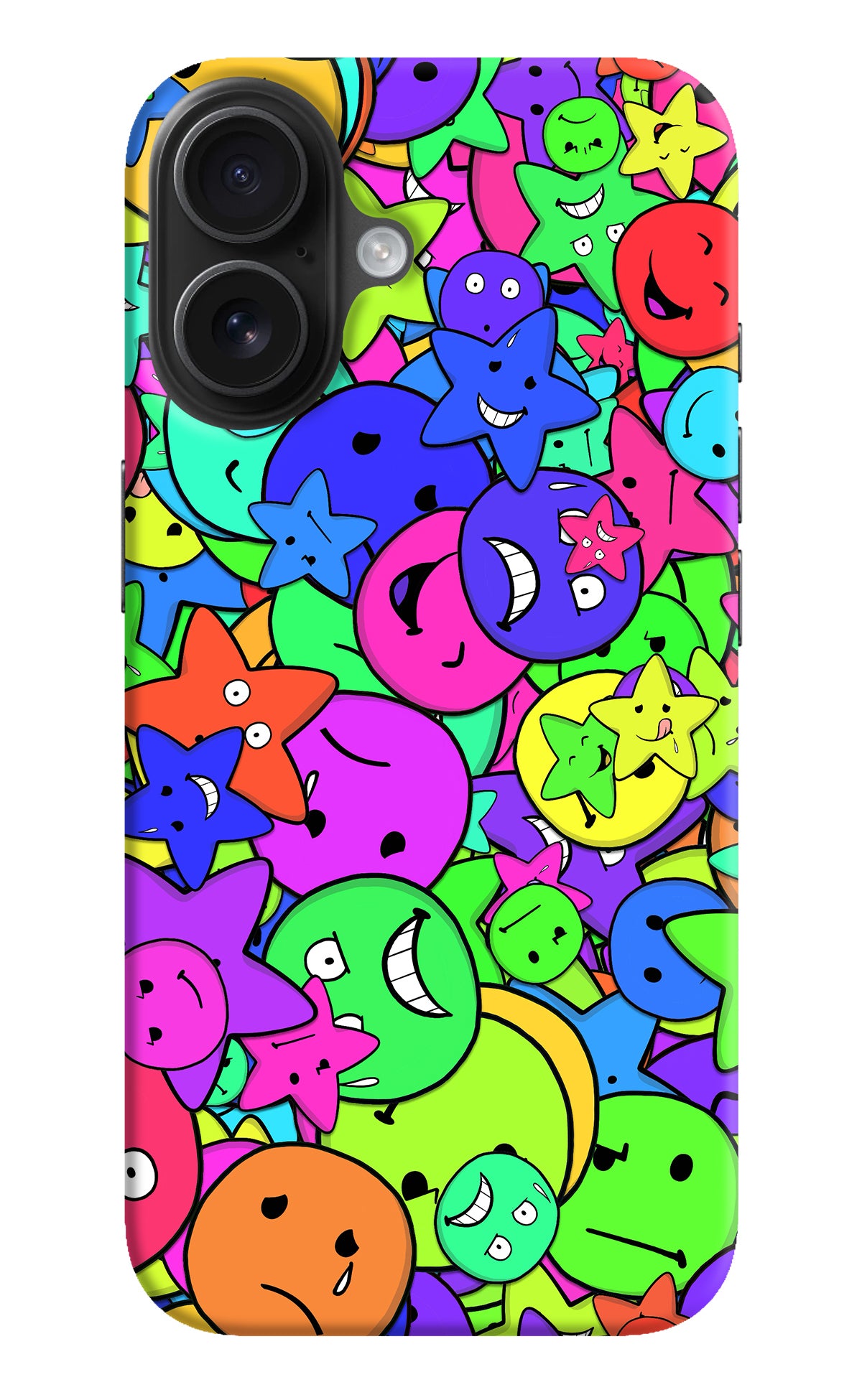 Fun Doodle iPhone 16 Back Cover