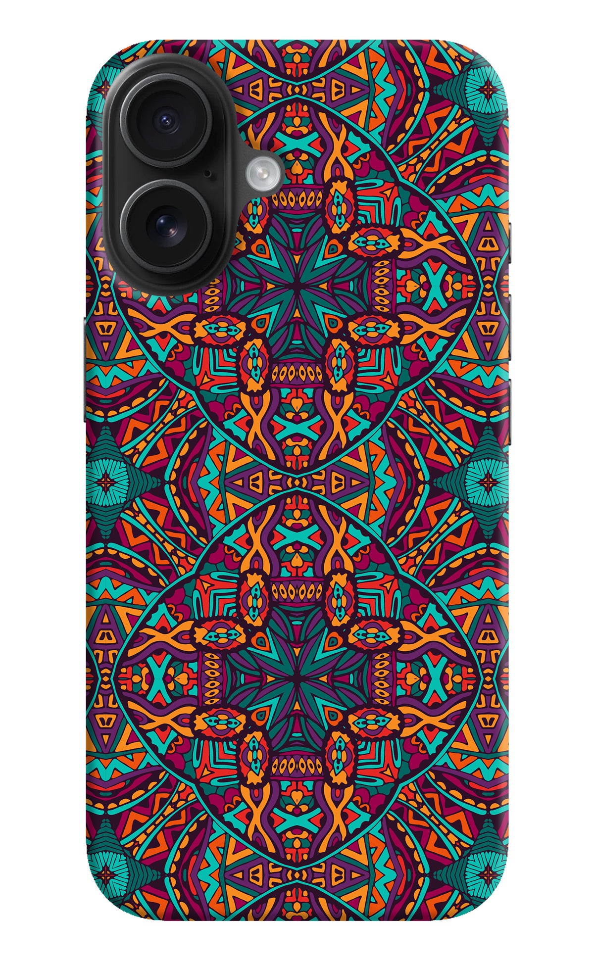 Colour Mandala iPhone 16 Back Cover