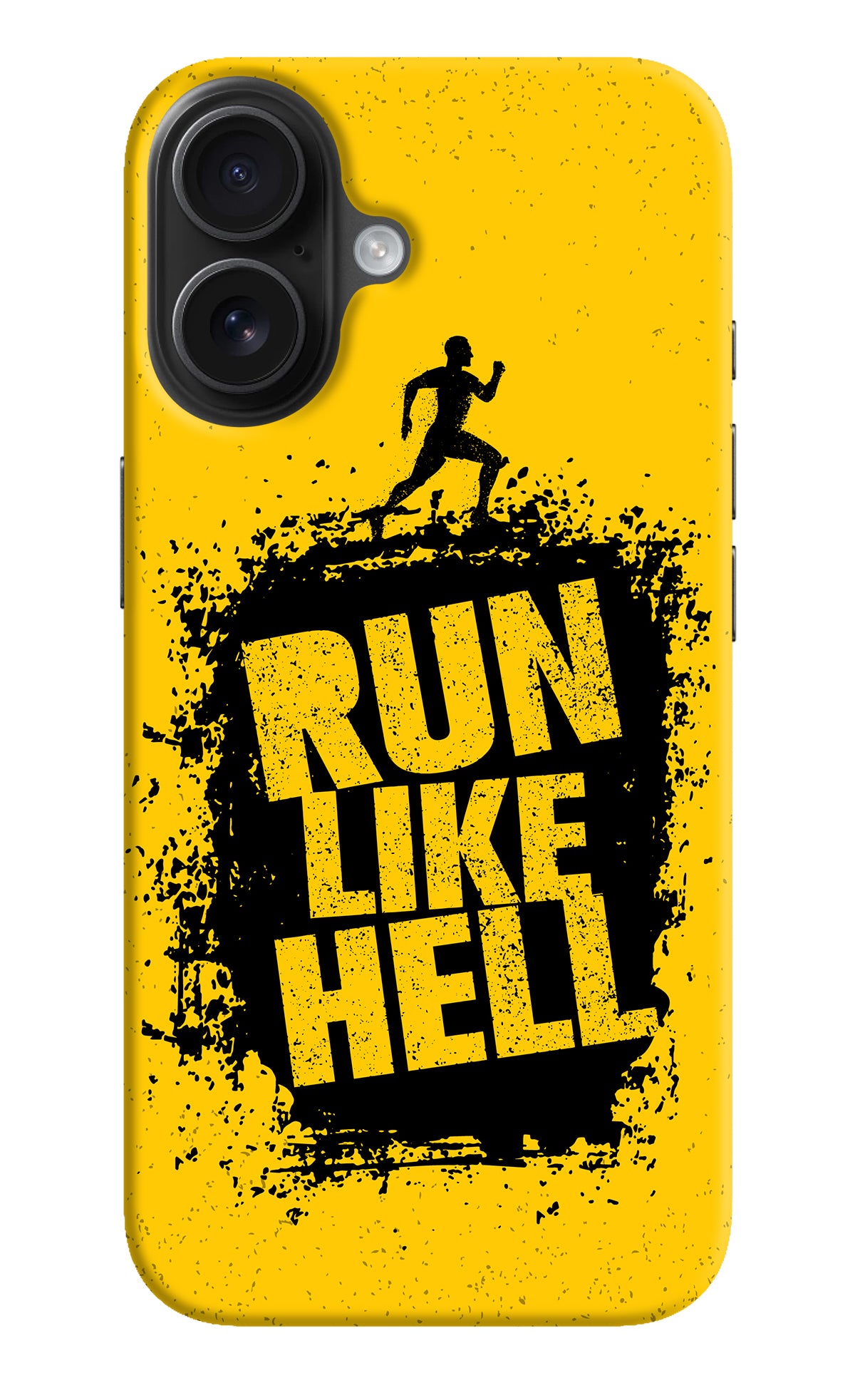 Run Like Hell iPhone 16 Back Cover