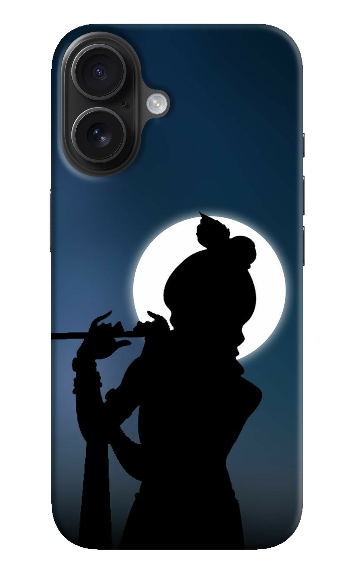 Shri Krishna Silhouette iPhone 16 Back Cover