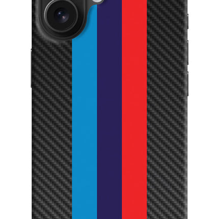 BMW Stripes Pattern iPhone 16 Hard Case Back Cover by Casekaro