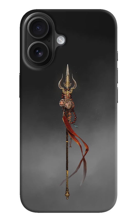 Shiv Trishul iPhone 16 Hard Case Back Cover by Casekaro