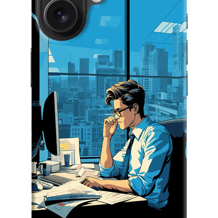 Focused Hustler (AI Generated) iPhone 16 Hard Case Back Cover by Casekaro