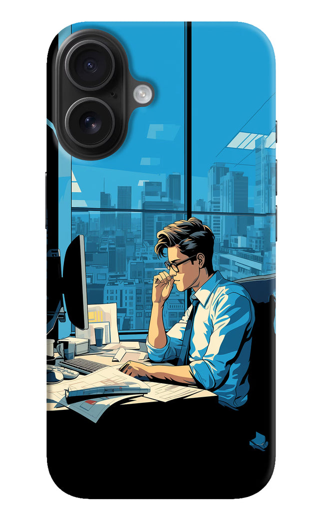 Focused Hustler (AI Generated) iPhone 16 Hard Case Back Cover by Casekaro
