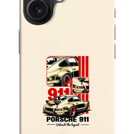 Classic Porsche 911 iPhone 16 Hard Case Back Cover by Casekaro