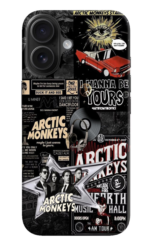 Arctic Monkeys iPhone 16 Hard Case Back Cover by Casekaro