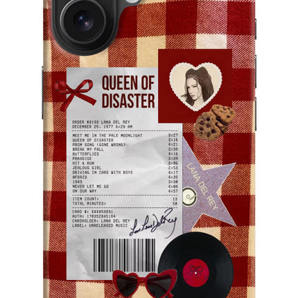 Queen of Disaster iPhone 16 Hard Case Back Cover by Casekaro