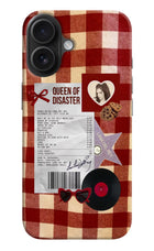 Queen of Disaster iPhone 16 Hard Case Back Cover by Casekaro