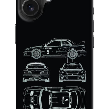WRC'99 iPhone 16 Hard Case Back Cover by Casekaro