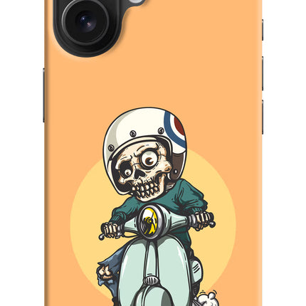 Undead Biker iPhone 16 Hard Case Back Cover by Casekaro