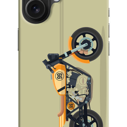 Vertical Speedster iPhone 16 Hard Case Back Cover by Casekaro