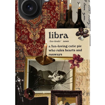 Libra Zodiac iPhone 16 Hard Case Back Cover by Casekaro