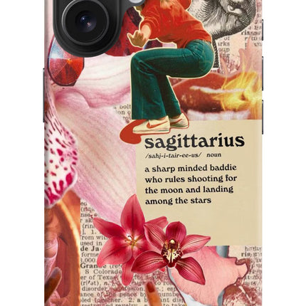 Sagittarius Zodiac iPhone 16 Hard Case Back Cover by Casekaro
