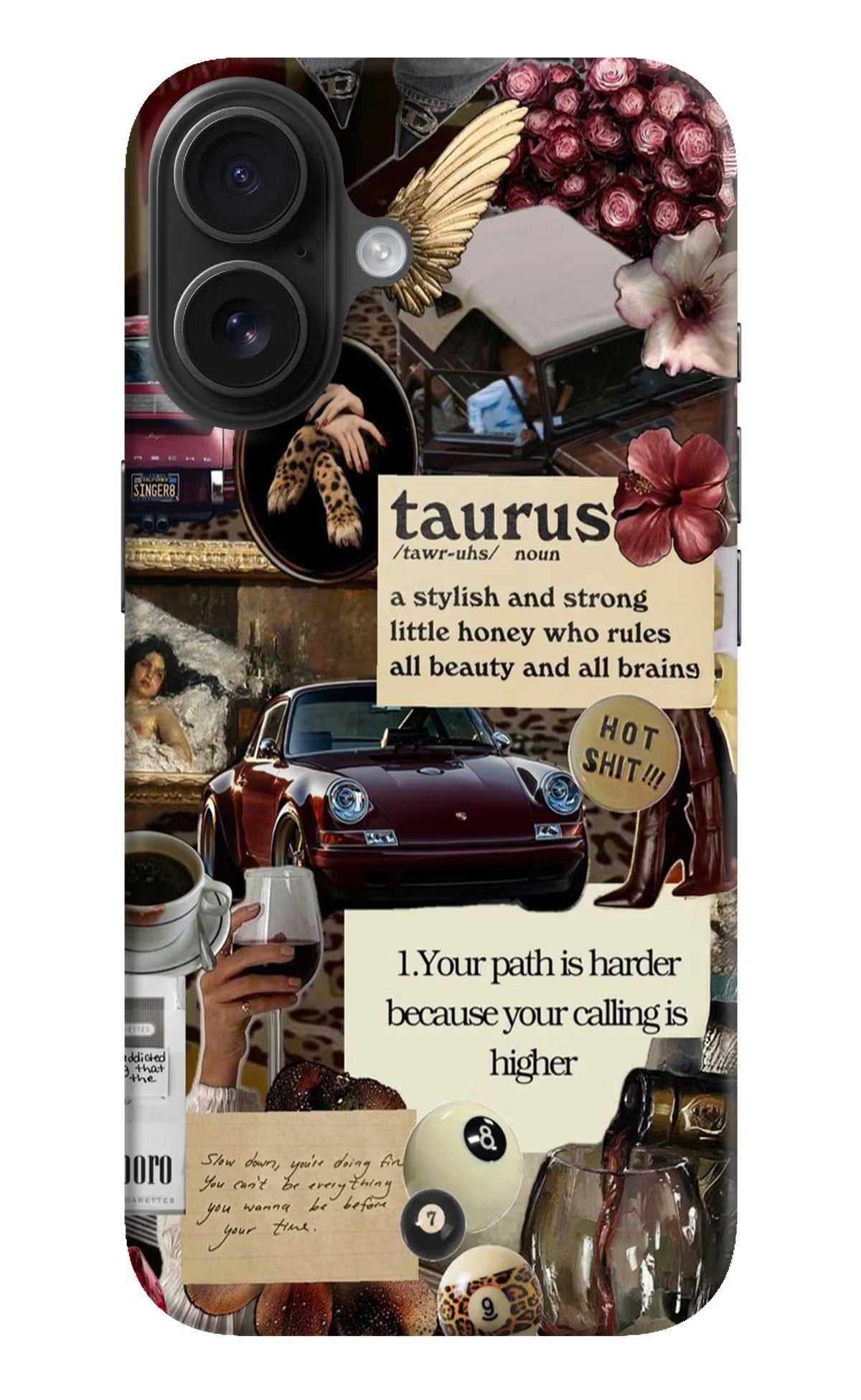 Taurus Zodiac iPhone 16 Hard Case Back Cover by Casekaro