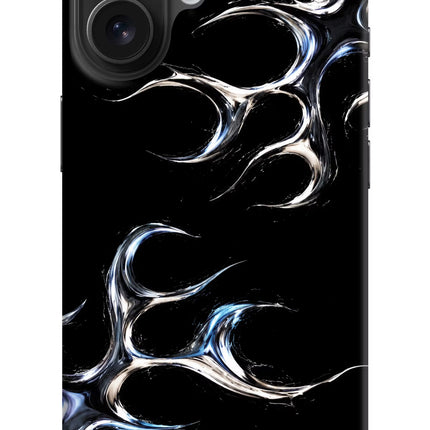 Chrome Tribal iPhone 16 Hard Case Back Cover by Casekaro