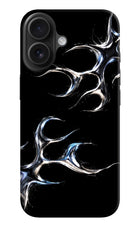 Chrome Tribal iPhone 16 Hard Case Back Cover by Casekaro
