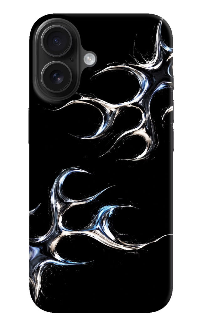 Chrome Tribal iPhone 16 Hard Case Back Cover by Casekaro