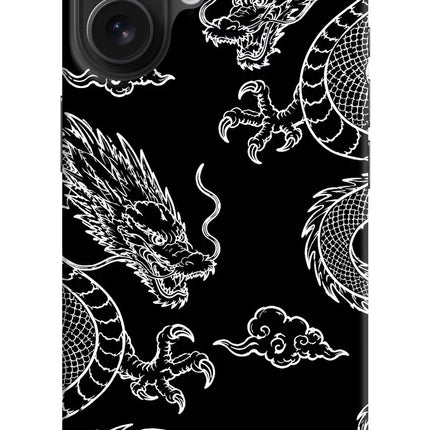 Twin Dragons iPhone 16 Hard Case Back Cover by Casekaro