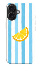 Summer Lemon iPhone 16 Hard Case Back Cover by Casekaro