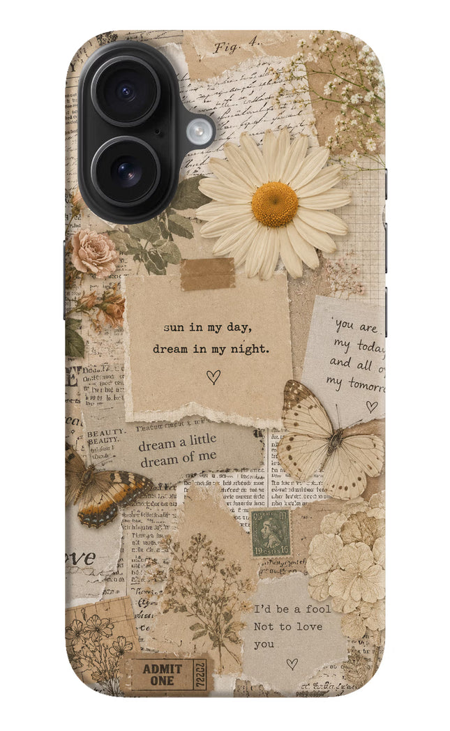 Vintage case iPhone 16 Hard Case Back Cover by Casekaro