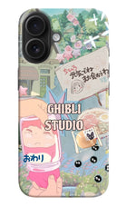 Studio Ghibli iPhone 16 Hard Case Back Cover by Casekaro